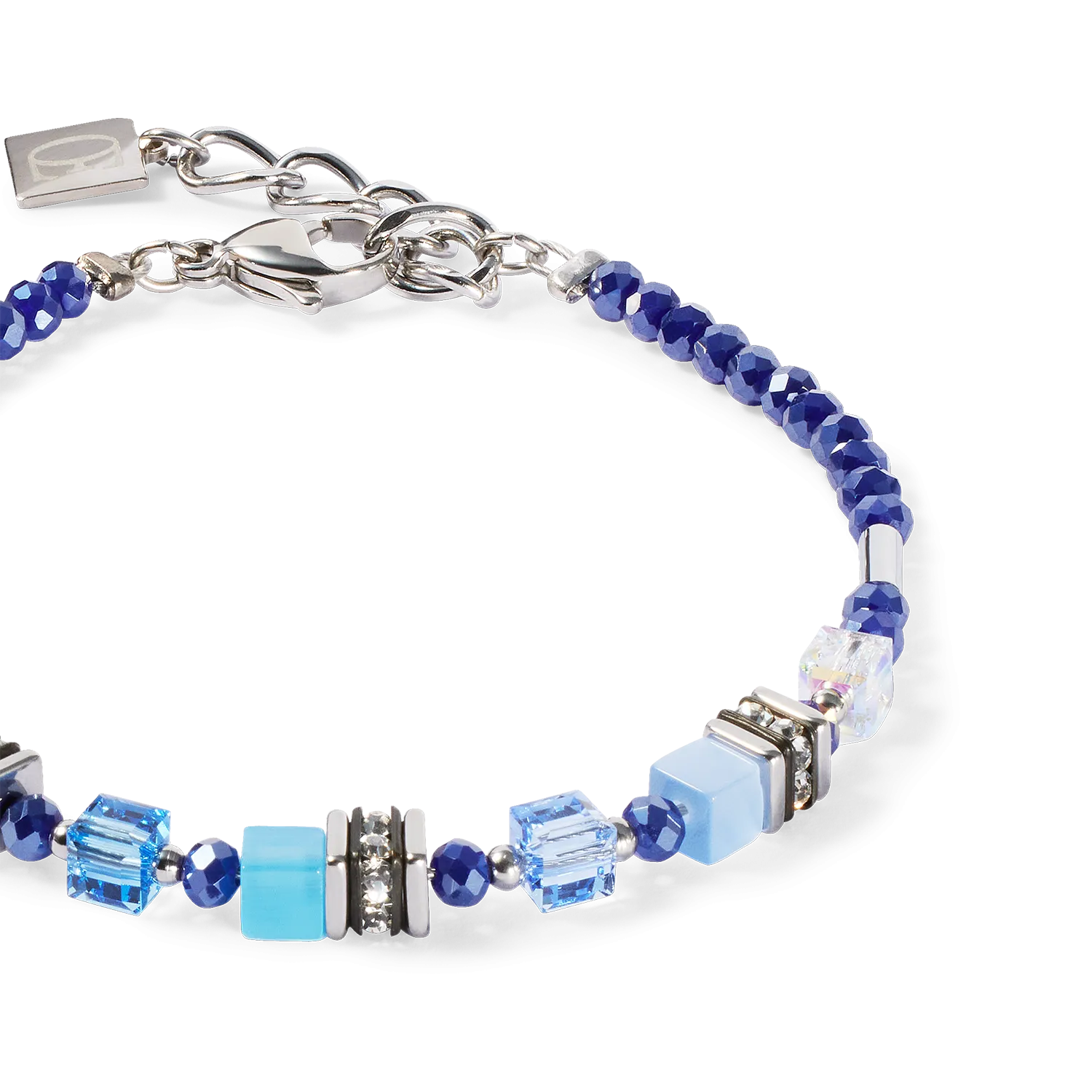 Bracelet Mini Cubes blue