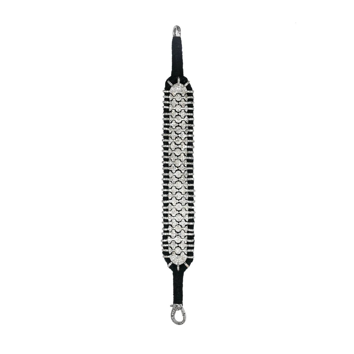 Brasilia Diamonds & Black Bracelet