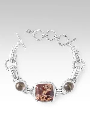 Care for my Heart Bracelet? in Brecciated Jasper & Gold Rutilated Quartz