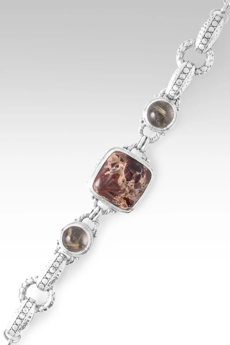 Care for my Heart Bracelet? in Brecciated Jasper & Gold Rutilated Quartz