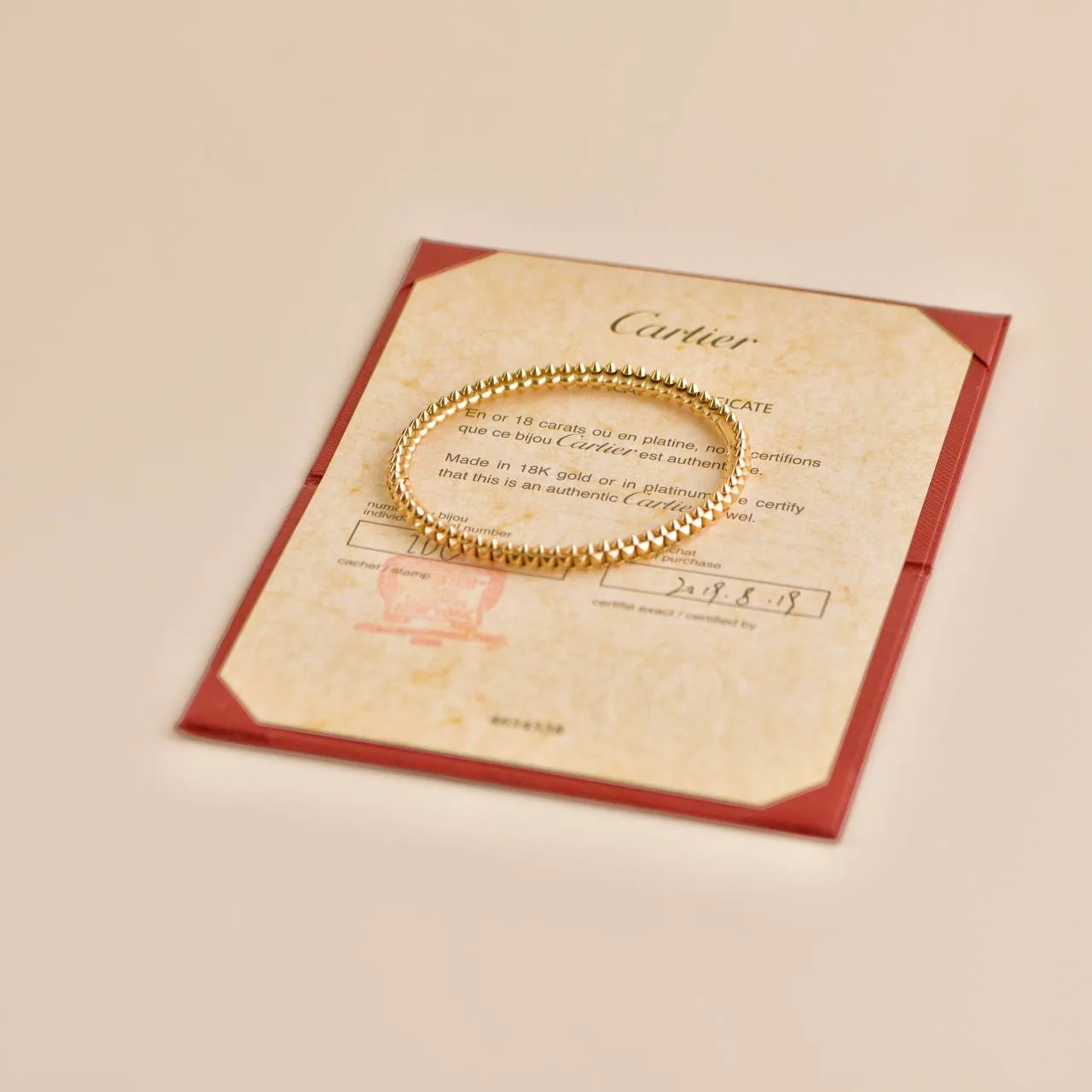 Cartier Clash 18k Rose Gold Bracelet Size 18 Small Model