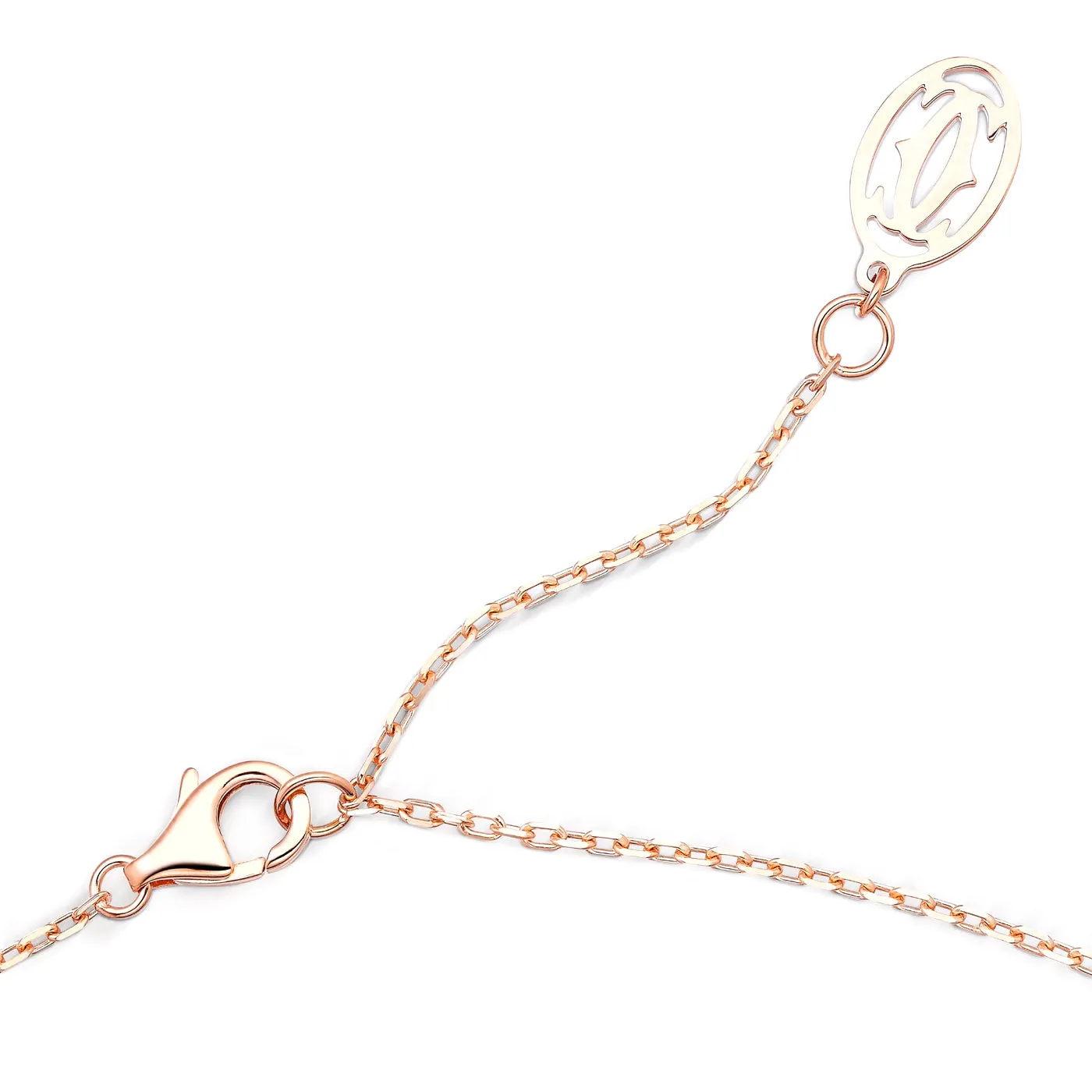 Cartier D'Amour 0.09ct Diamond Small Model Pendant Necklace 18K Rose Gold