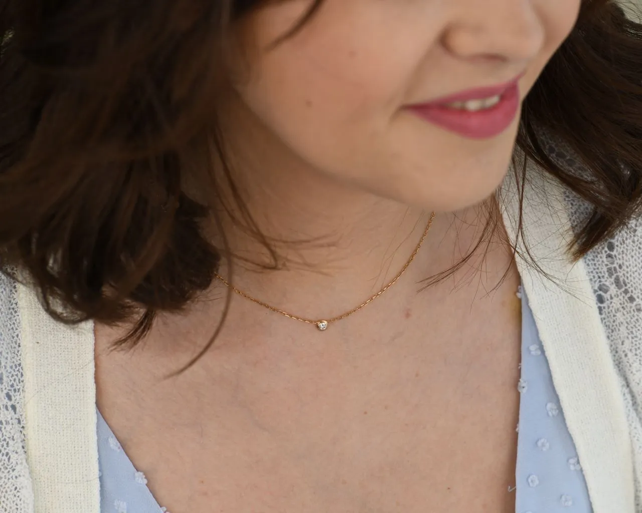 Cartier D'Amour Diamond Small Model Rose Gold Pendant Necklace
