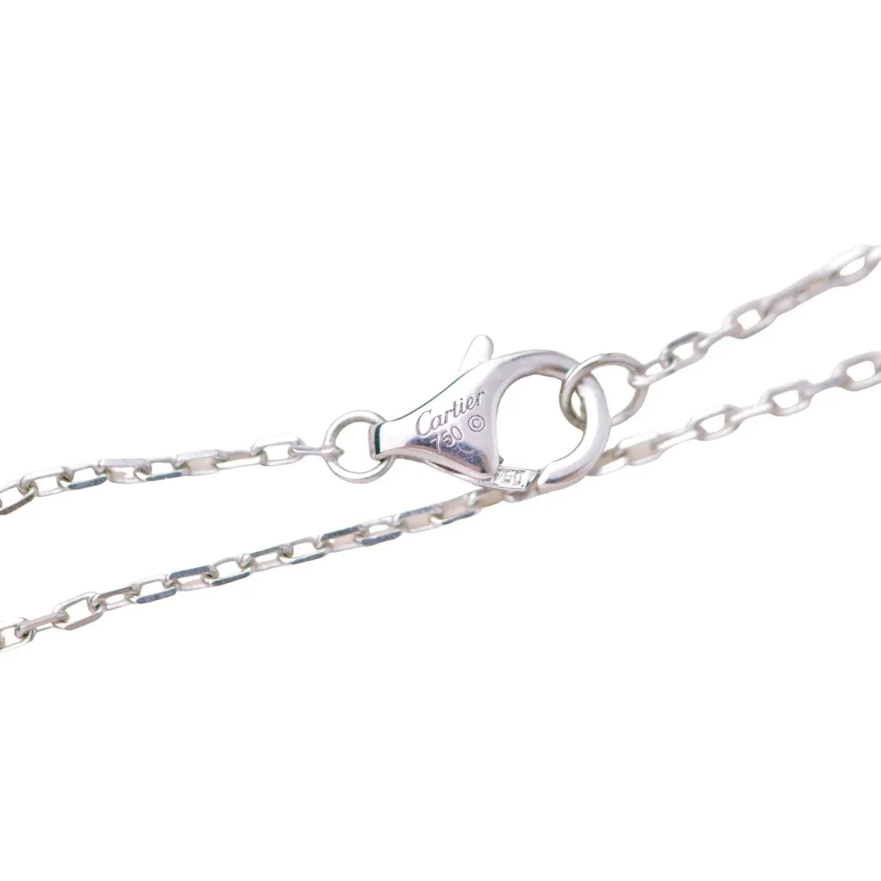 Cartier Diamond Scarab 18k White Gold Necklace