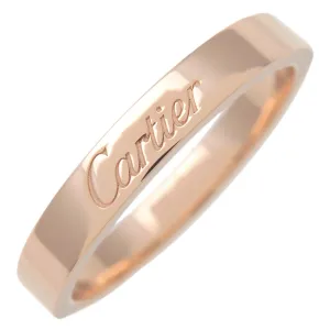 Cartier Engraved Ring K18 750PG Rose Gold #54 US7 EU53.5 HK15 Used