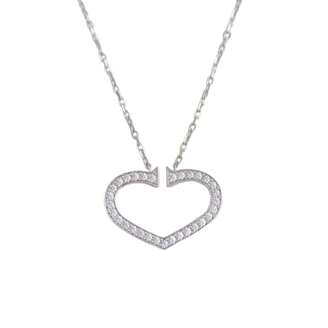 Cartier Hearts and Symbols Diamond 18K White Gold Necklace