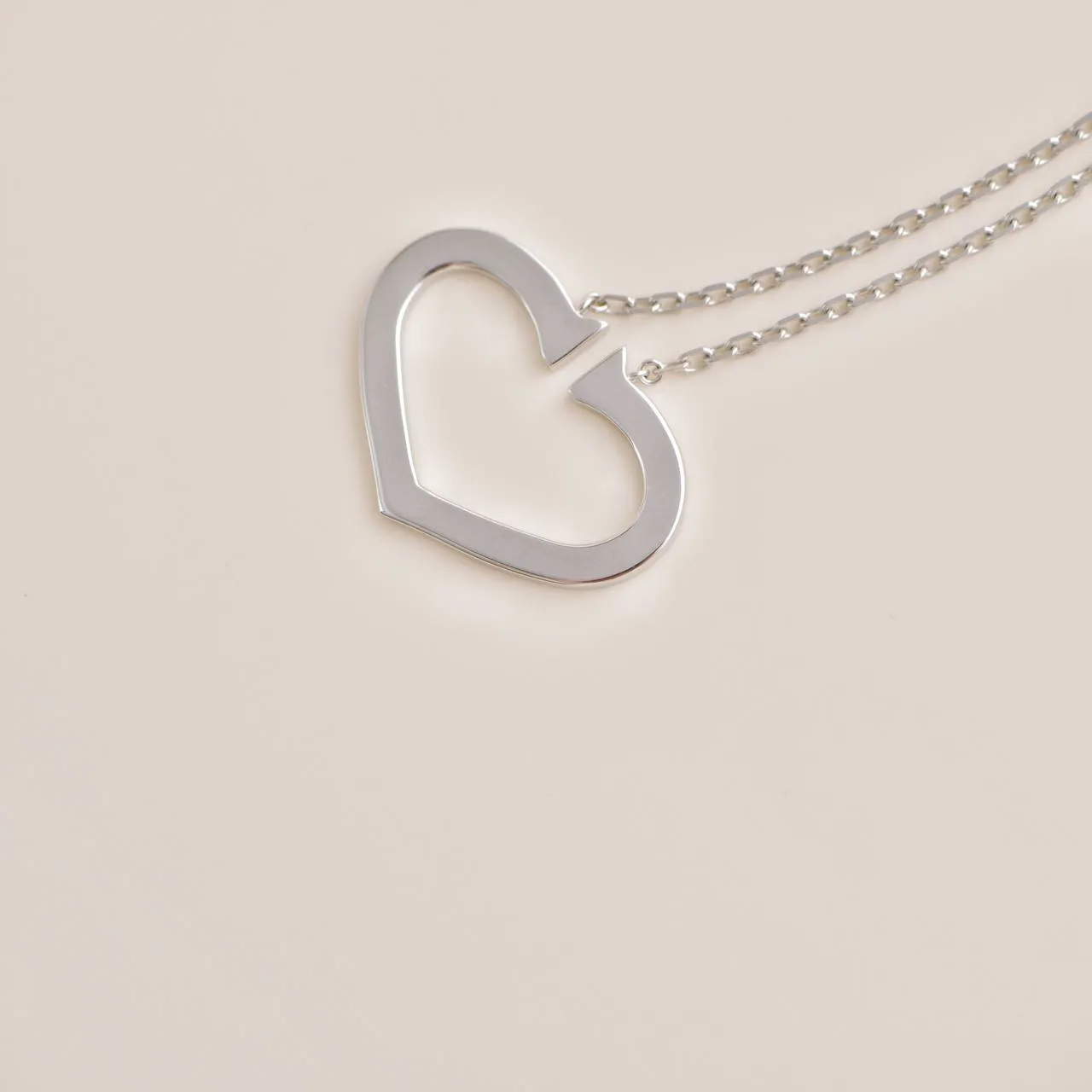 Cartier Hearts and Symbols Diamond 18K White Gold Necklace