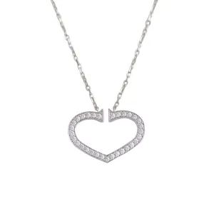 Cartier Hearts and Symbols Diamond 18K White Gold Necklace