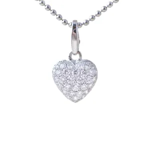Cartier Hearts and Symbols Diamond Heart White Gold Pendant Necklace