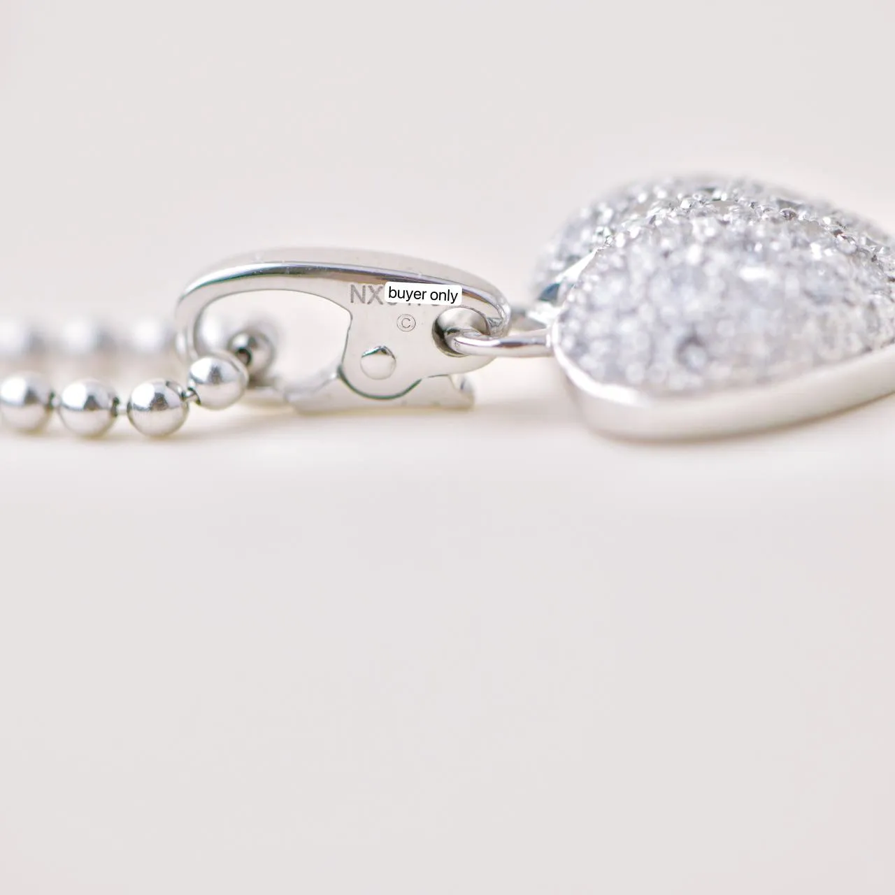 Cartier Hearts and Symbols Diamond Heart White Gold Pendant Necklace