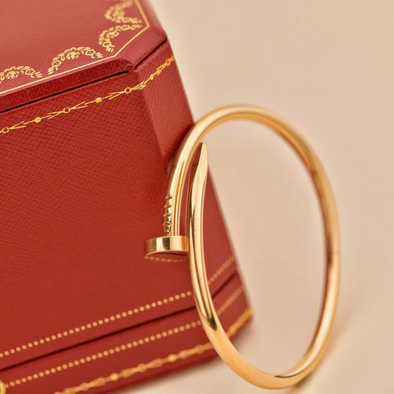 Cartier Juste un Clou 18K Rose Gold Bracelet Size 16
