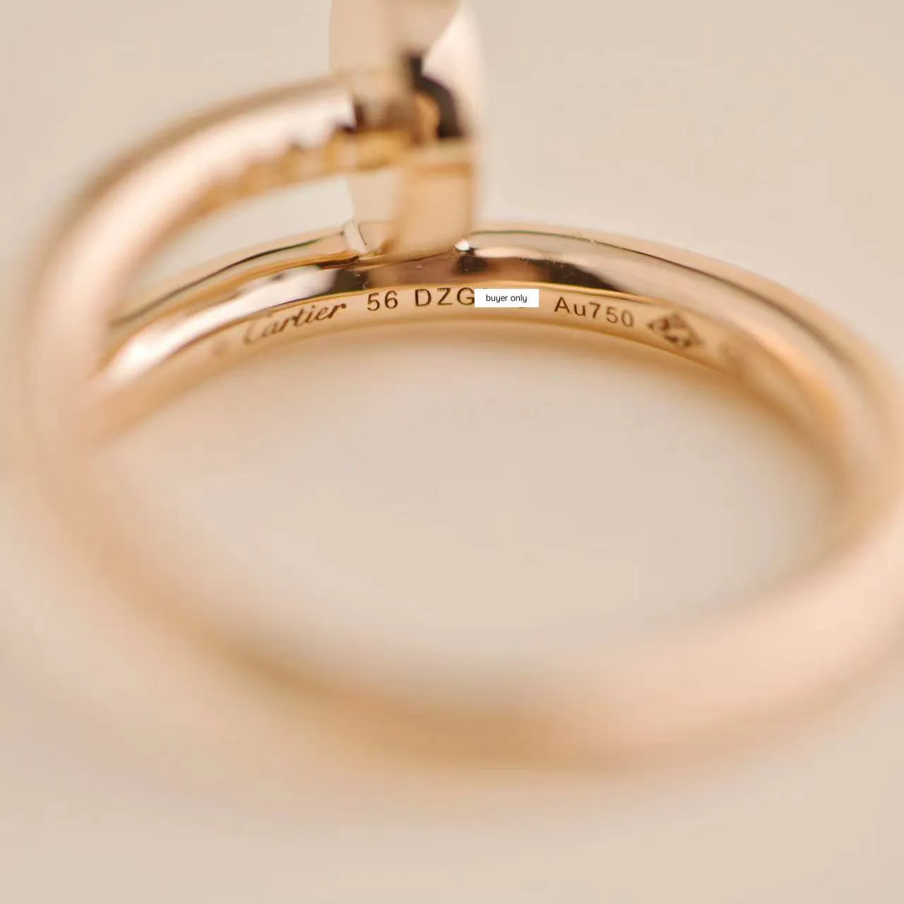 Cartier Juste Un Clou Rose Gold Ring Size 56