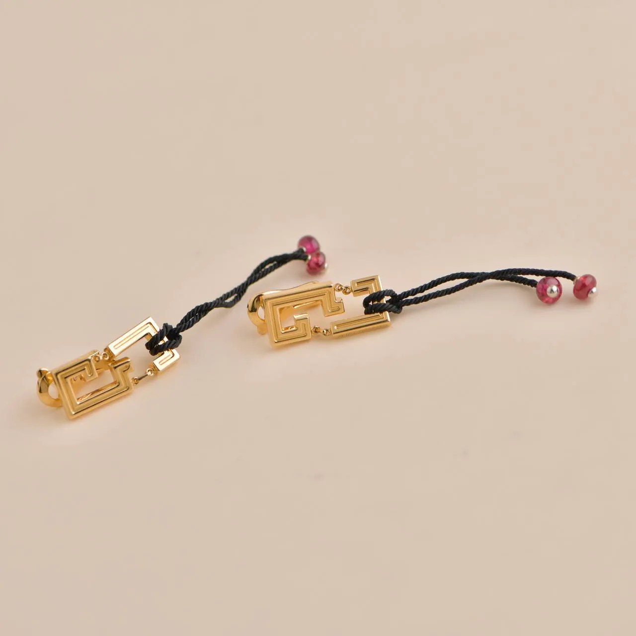 Cartier Le Baiser Du Dragon Ruby Yellow Gold Earrings