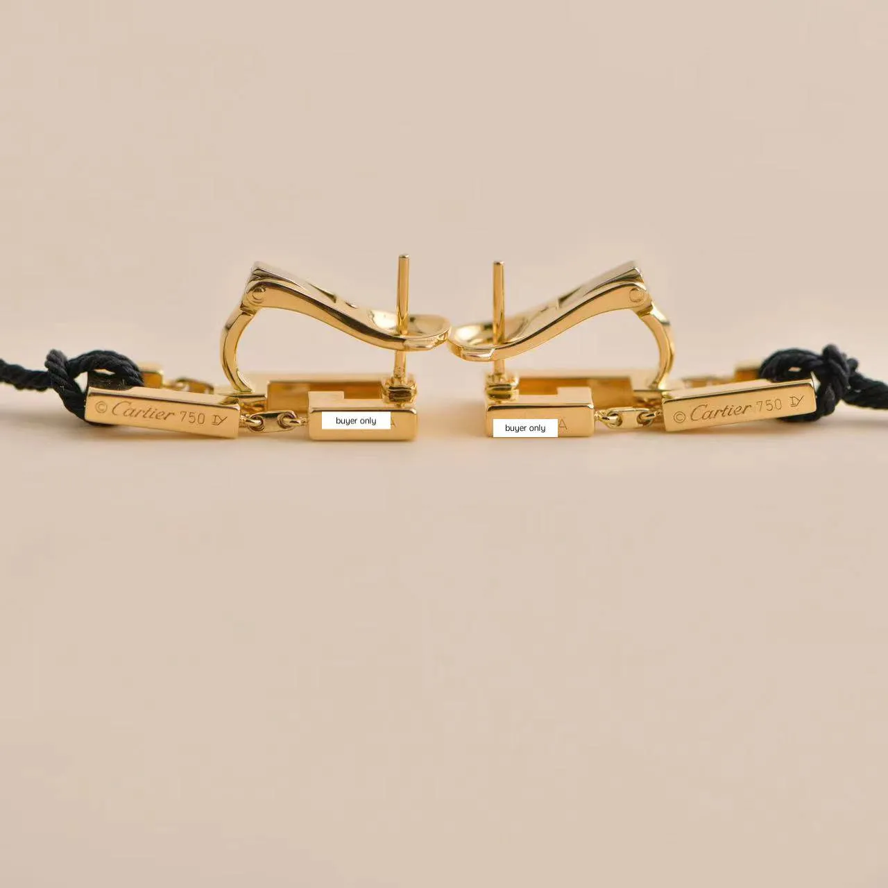 Cartier Le Baiser Du Dragon Ruby Yellow Gold Earrings