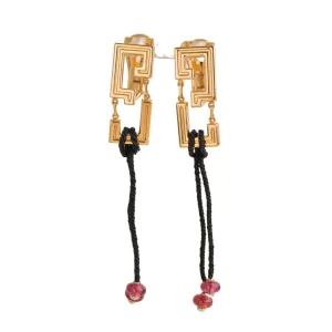 Cartier Le Baiser Du Dragon Ruby Yellow Gold Earrings
