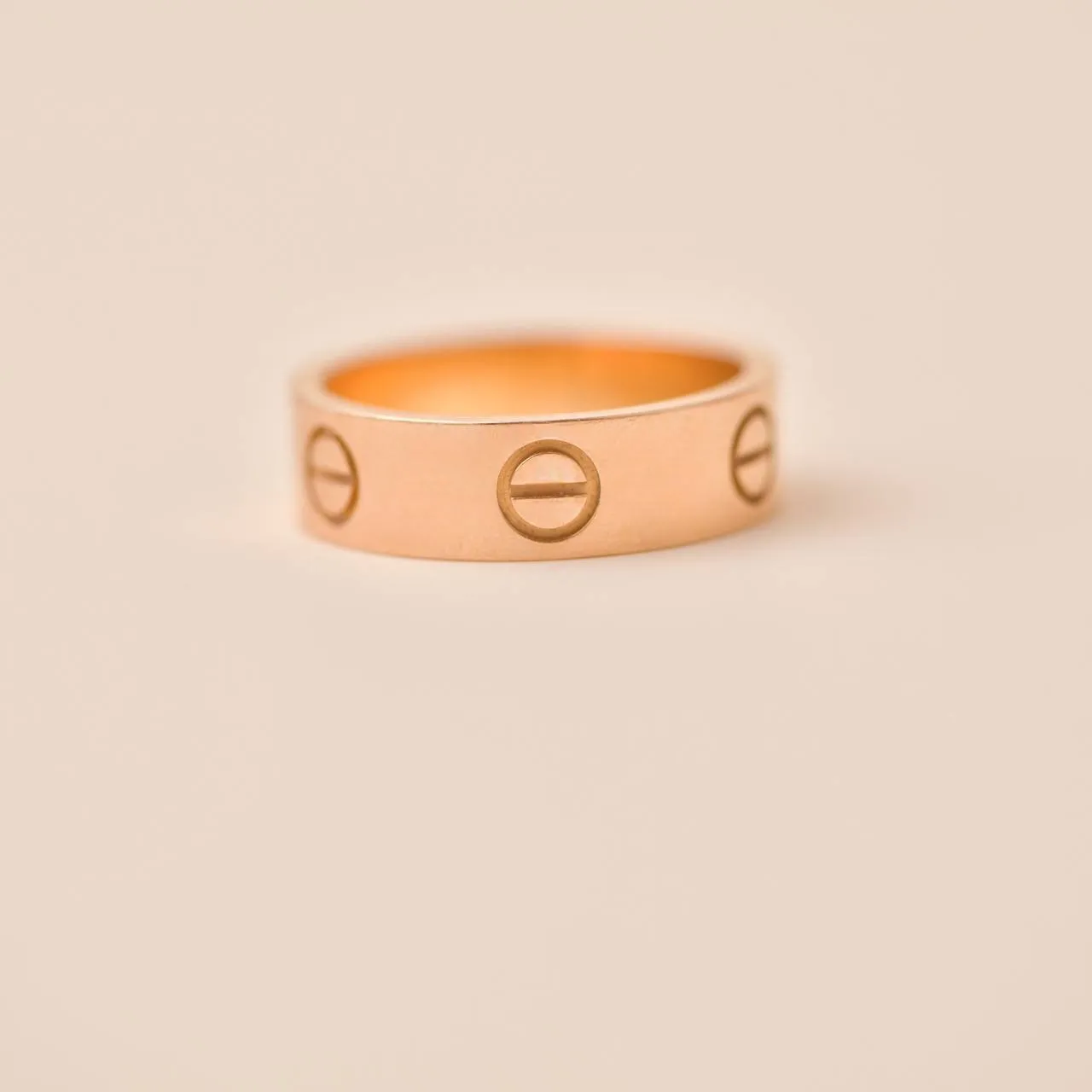 Cartier Love 18K Rose Gold Ring Size 52
