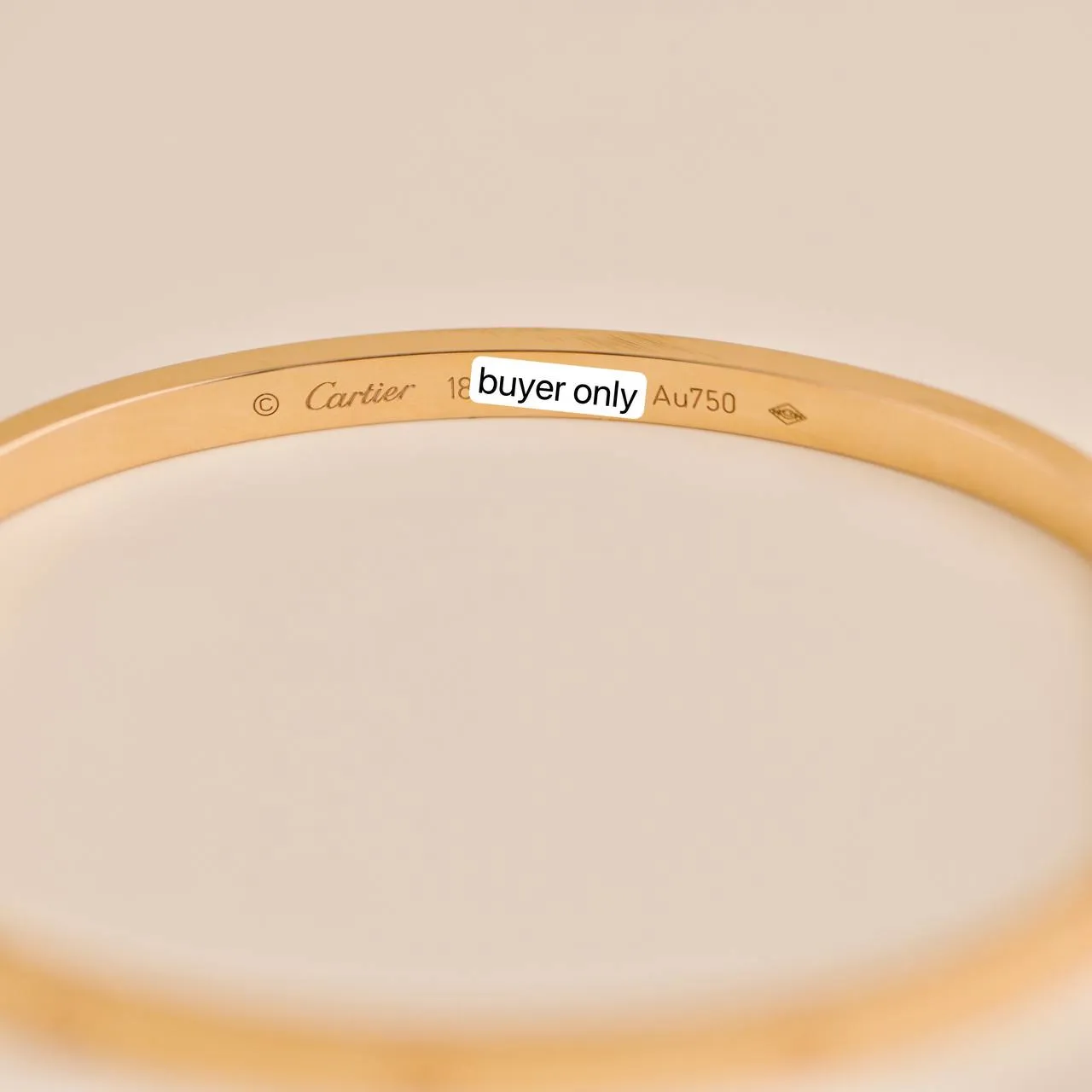 Cartier Love 18K Rose Gold Small Model Size 18