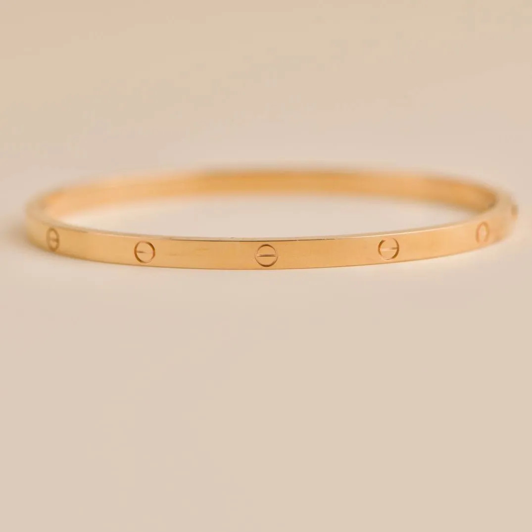 Cartier Love 18K Rose Gold Small Model Size 18
