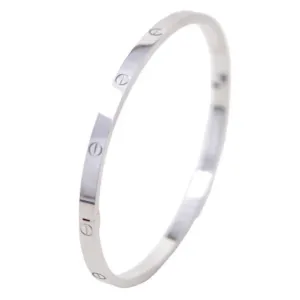 Cartier Love 18K White Gold Small Model Size 17