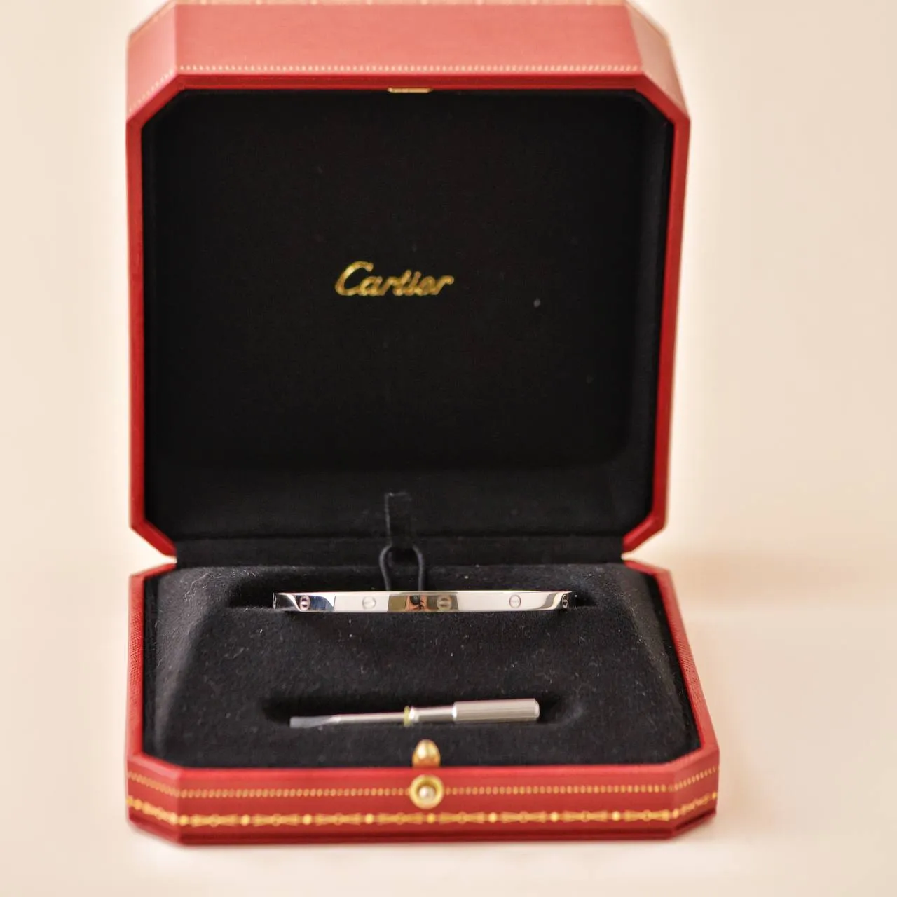 Cartier Love 18K White Gold Small Model Size 18