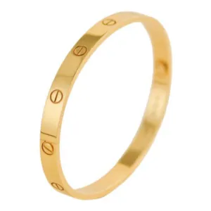 Cartier Love 18K Yellow Gold Bracelet Size 17