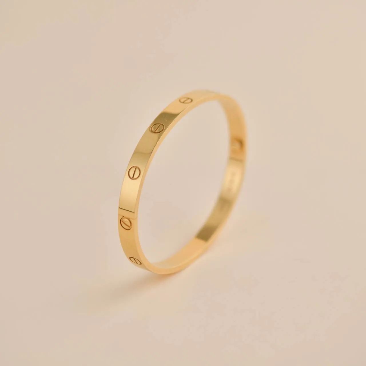 Cartier Love 18K Yellow Gold Bracelet Size 17