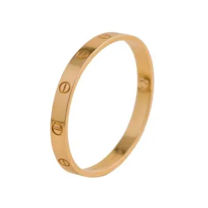 Cartier Love Bracelet 18K Rose Gold Size 17