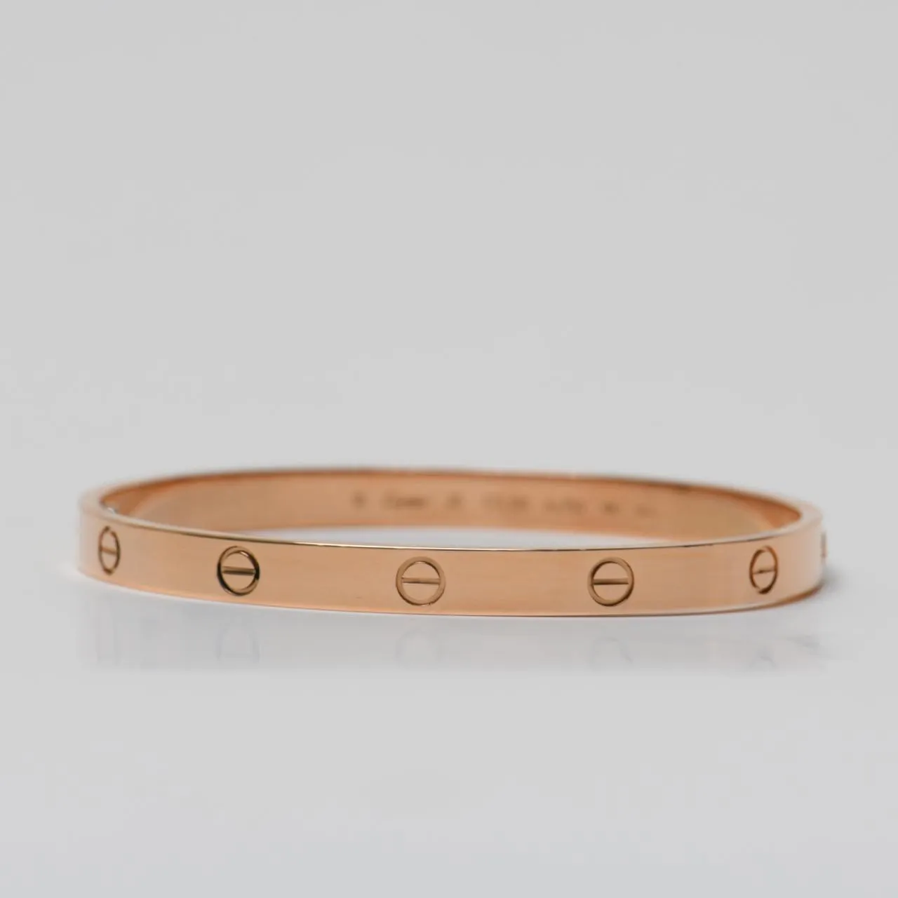 Cartier Love Bracelet 18K Rose Gold Size 20