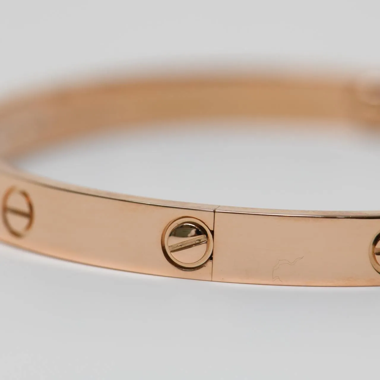 Cartier Love Bracelet 18K Rose Gold Size 20
