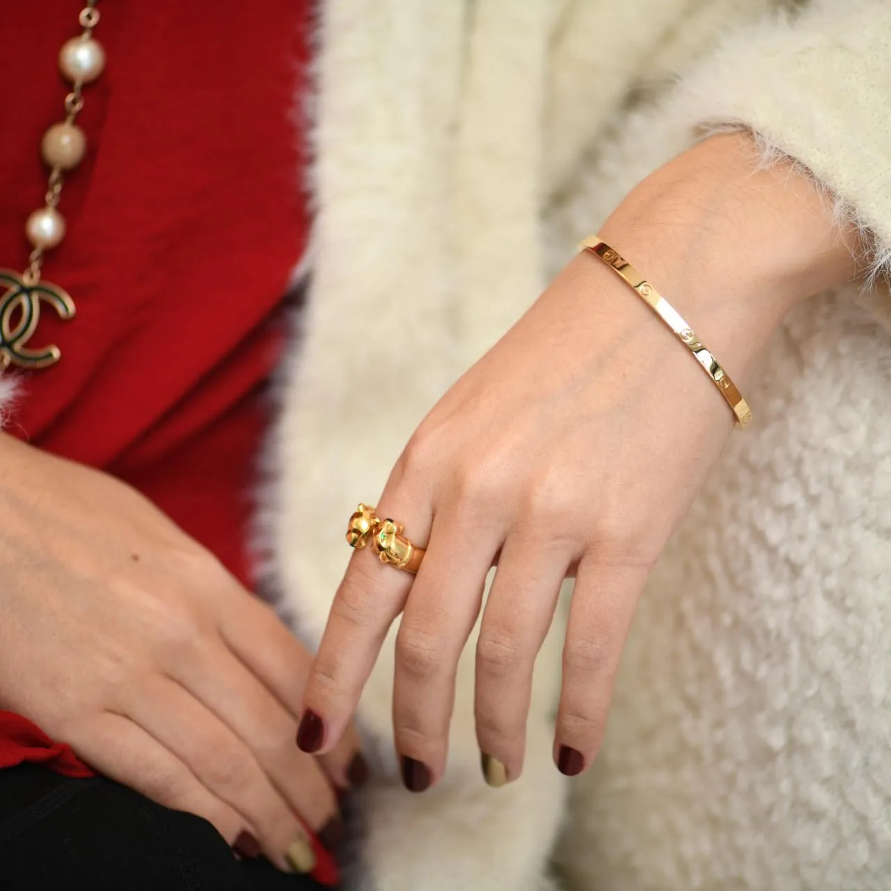Cartier Love Bracelet Small Model 18K Yellow Gold Size 19