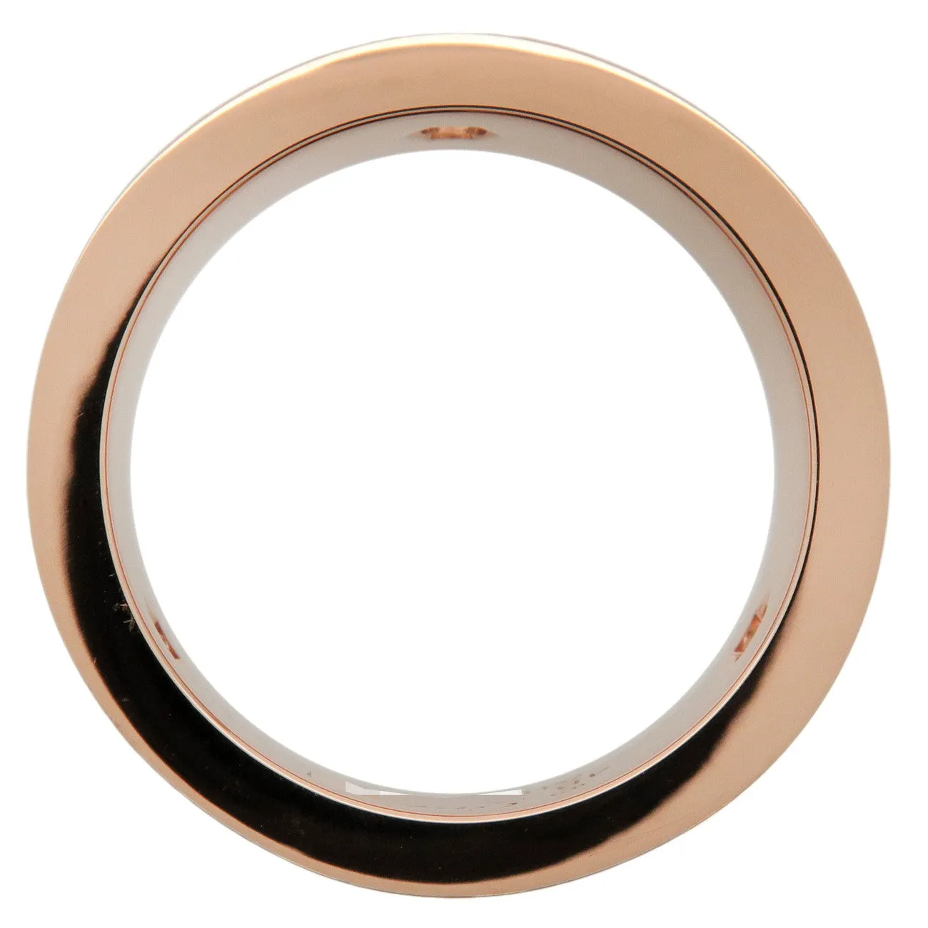Cartier Love Ring Half Diamond K18 750PG Rose Gold #48 US4.5 EU48 Used