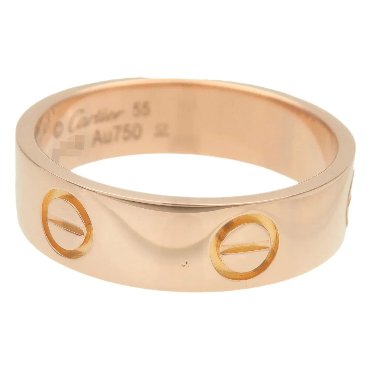 Cartier Love Ring K18PG 750PG Rose Gold #55 US7.5 EU55 HK16.5 Used