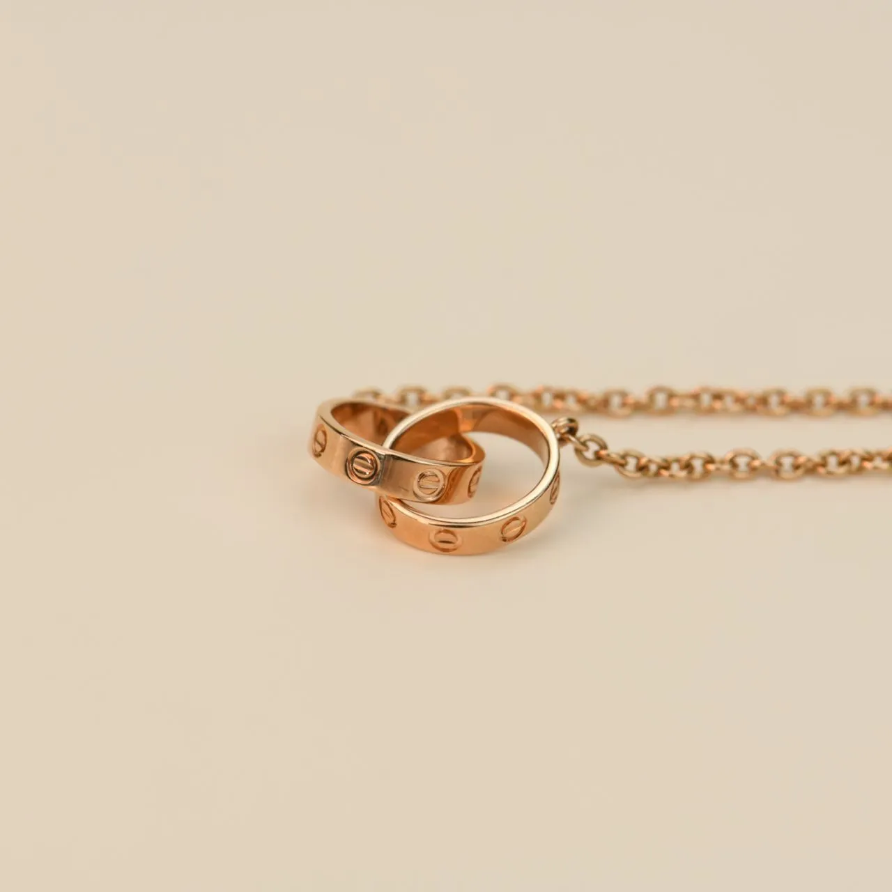 Cartier Love Rose Gold Chain Bracelet