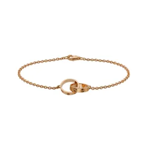 Cartier Love Rose Gold Chain Bracelet