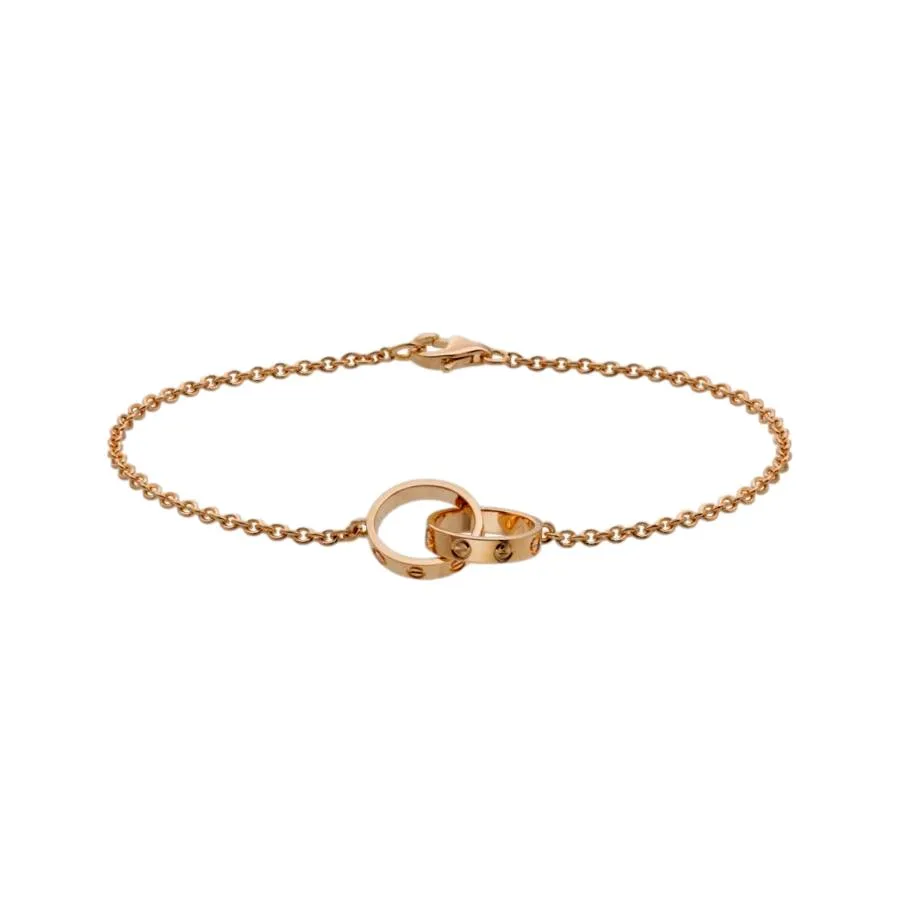 Cartier Love Rose Gold Chain Bracelet