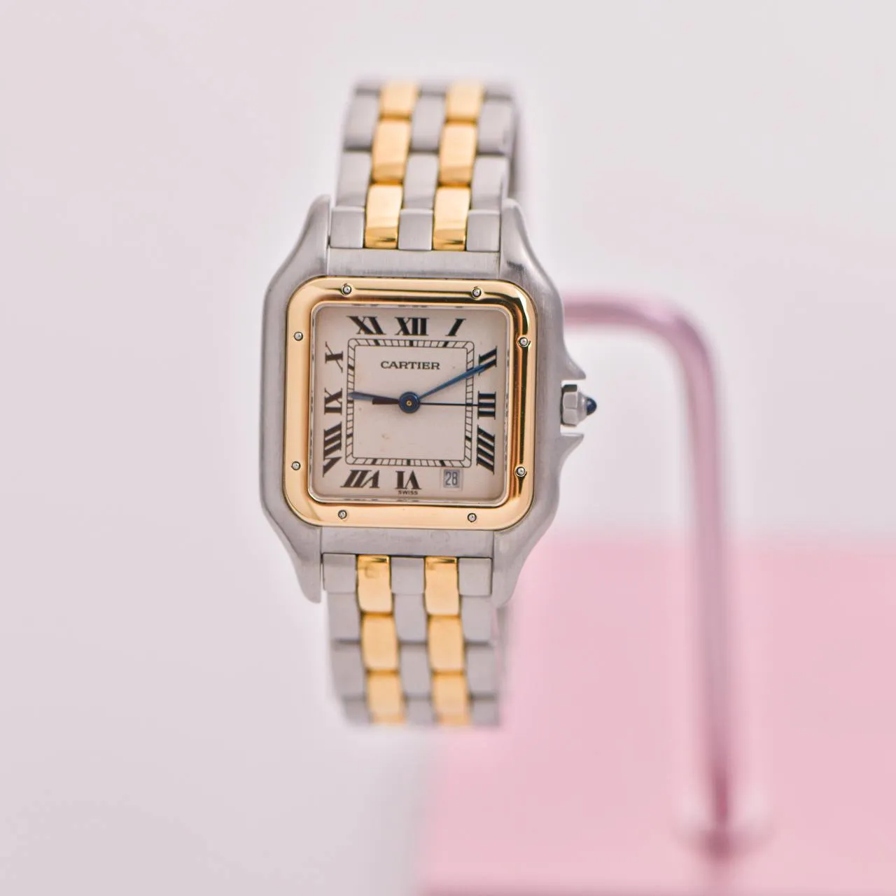 Cartier Panth??re Medium Model Steel 18k Yellow Gold Watch W2PN0007