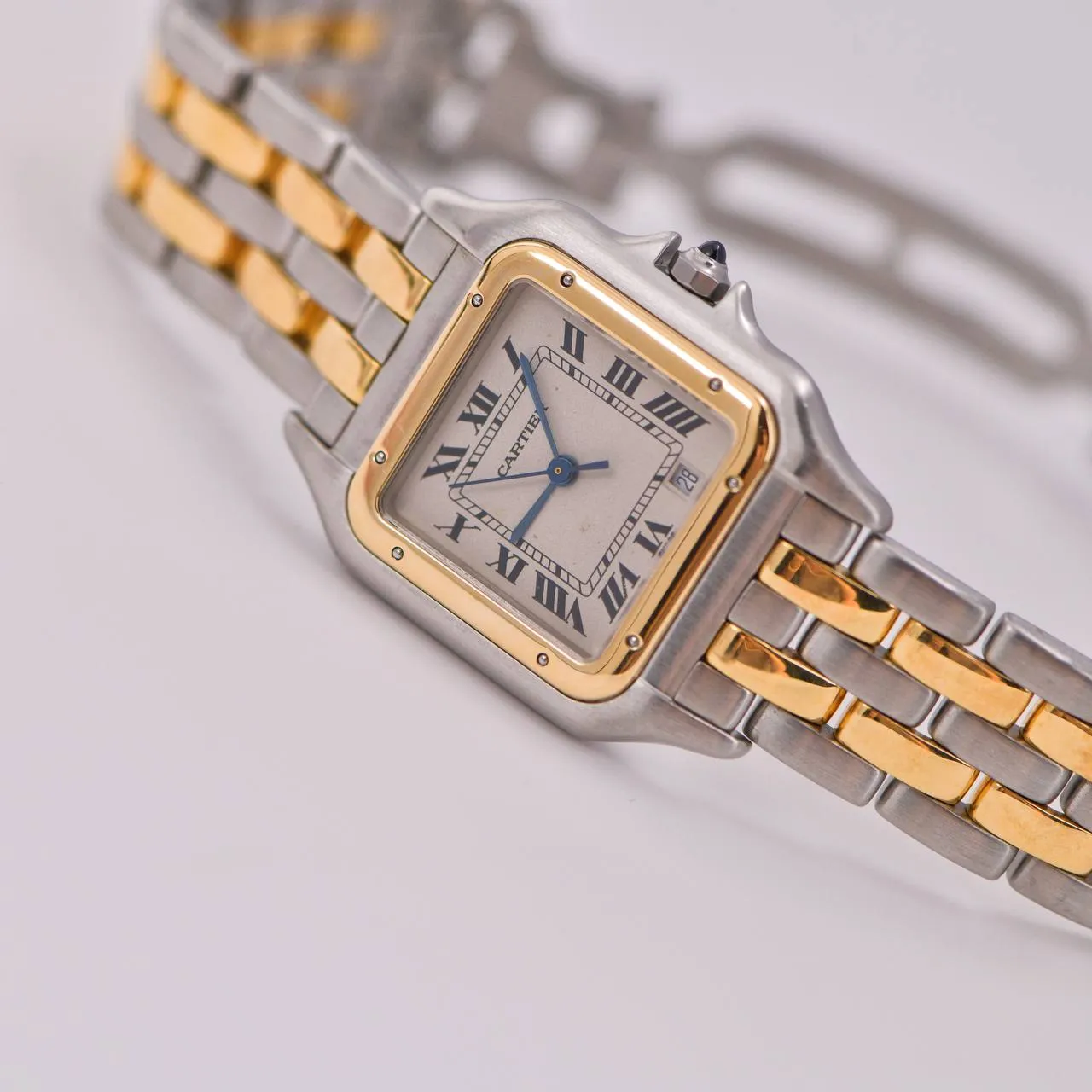 Cartier Panth??re Medium Model Steel 18k Yellow Gold Watch W2PN0007