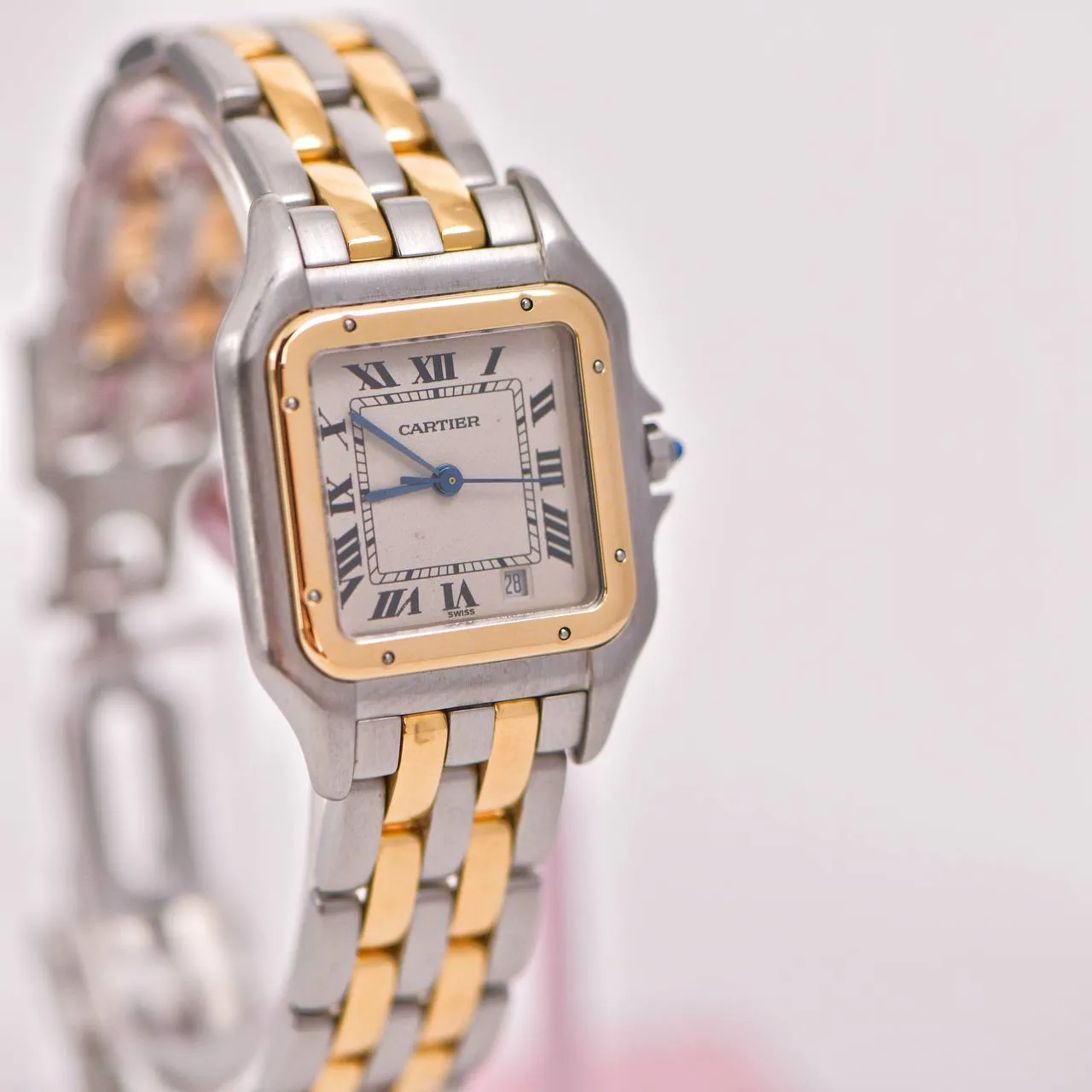 Cartier Panth??re Medium Model Steel 18k Yellow Gold Watch W2PN0007