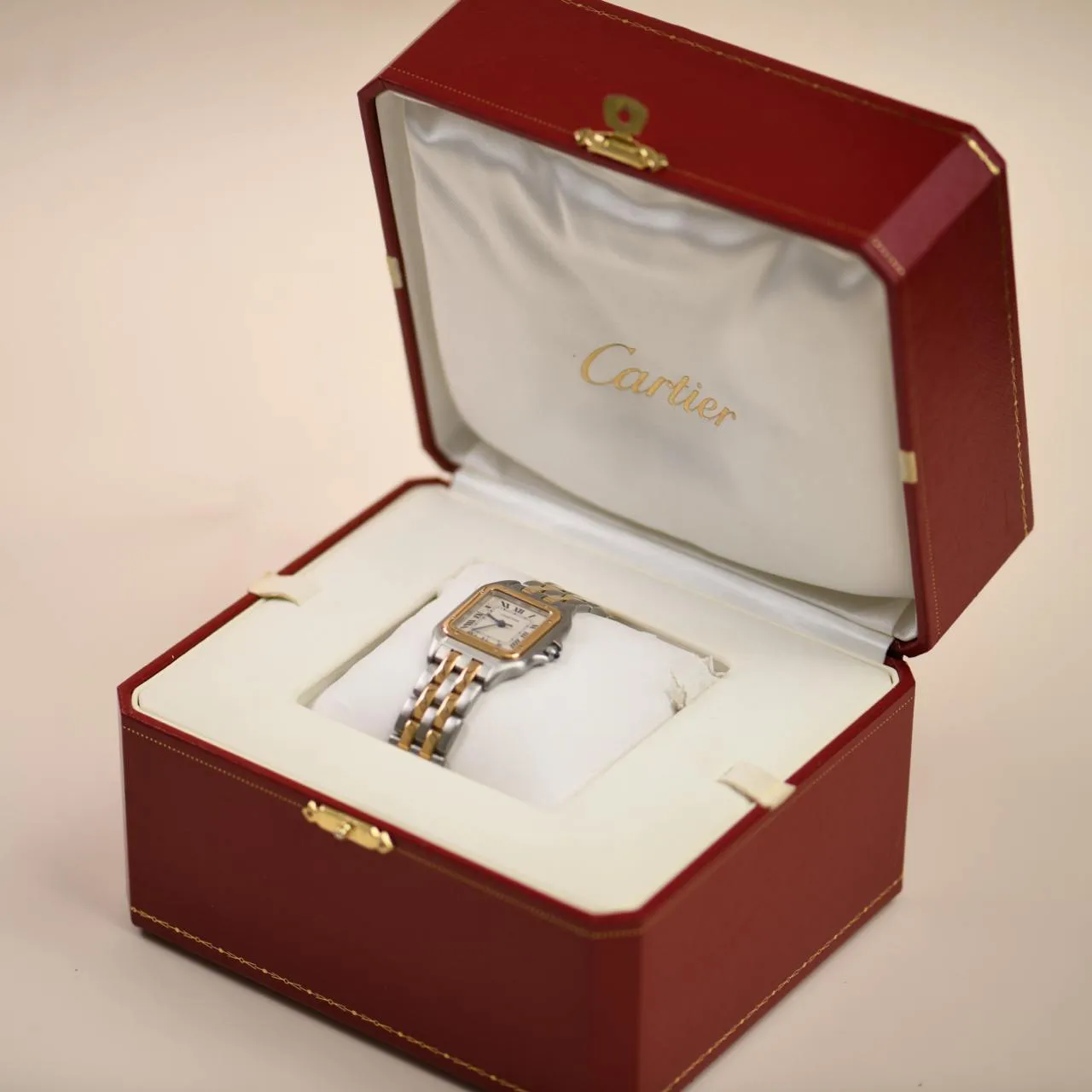 Cartier Panth??re Medium Model Steel 18k Yellow Gold Watch W2PN0007