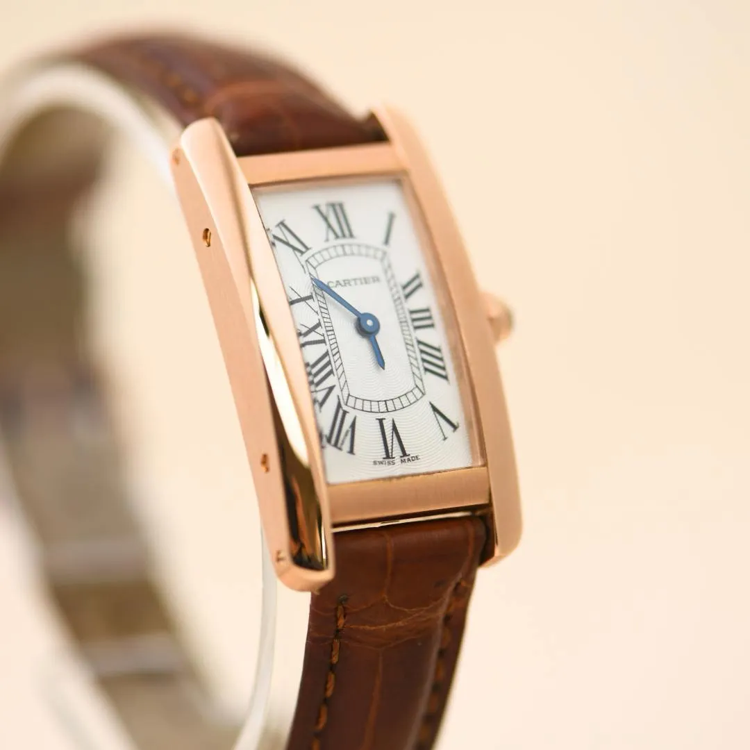 Cartier Tank Am??ricaine 18K Rose Gold Watch Small Model W2607456