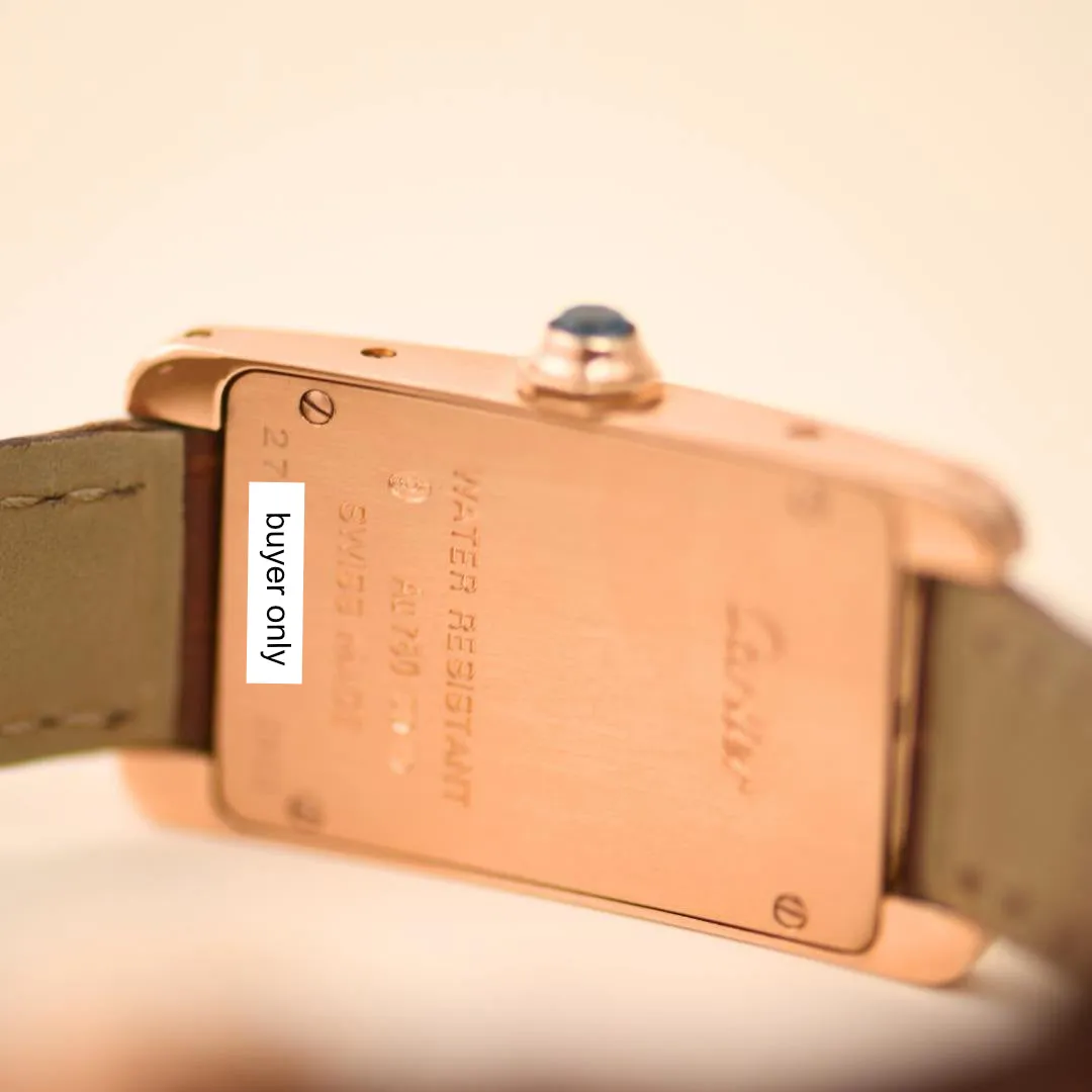 Cartier Tank Am??ricaine 18K Rose Gold Watch Small Model W2607456