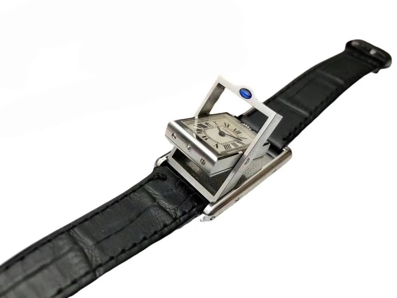 Cartier Tank Basculante Watch W1011158 Small Model