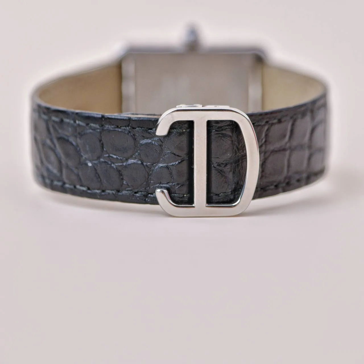 Cartier Tank Solo W5200005 Stainless Steel Leather Wristwatch