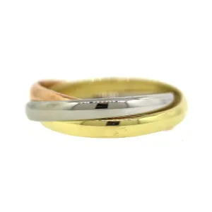 Cartier Trinity Rose, White & Gold 18k Rings