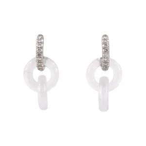Carvin French Diamond & Crystal Earrings
