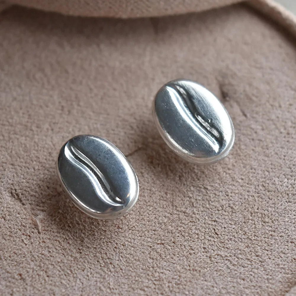 Coffee Bean Stud Earrings