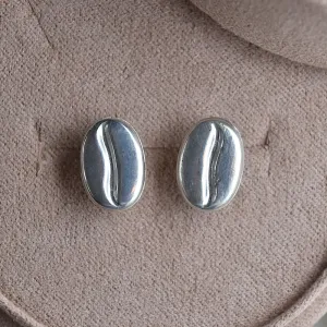 Coffee Bean Stud Earrings
