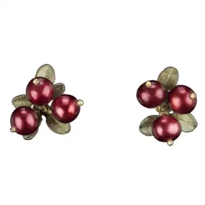 Cranberry Stud Earrings