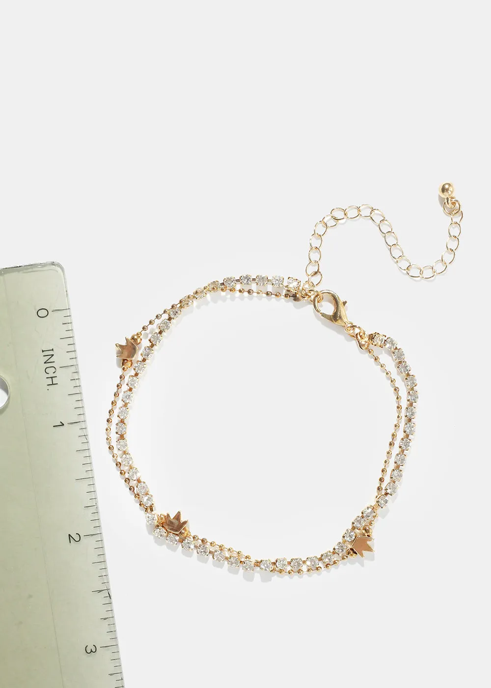 Crown Charm Anklet