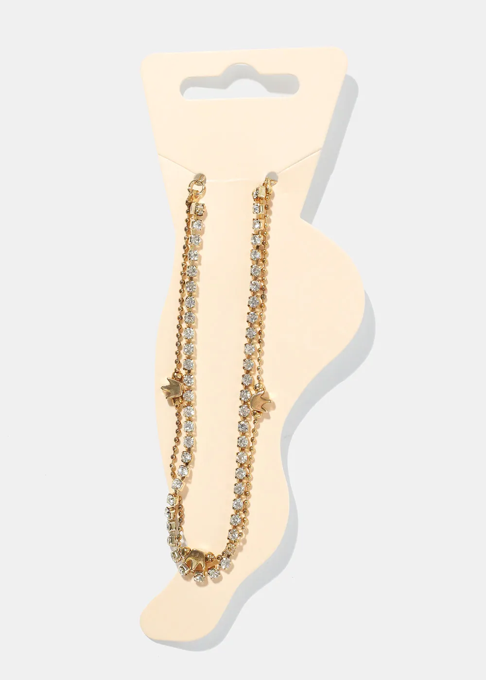 Crown Charm Anklet